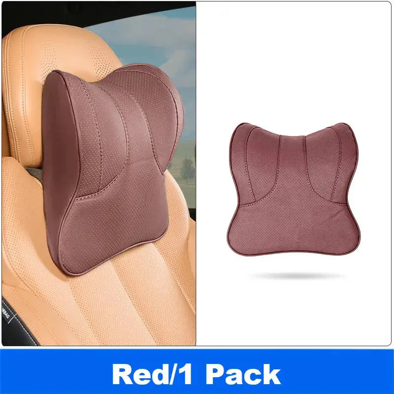 Vtear Universal Car Neck Support Pillow Memory Foam Headrest Cushion Slow Rebound PU Perforated Breathable Interior Accessories by InterCyprus Trading Ltd