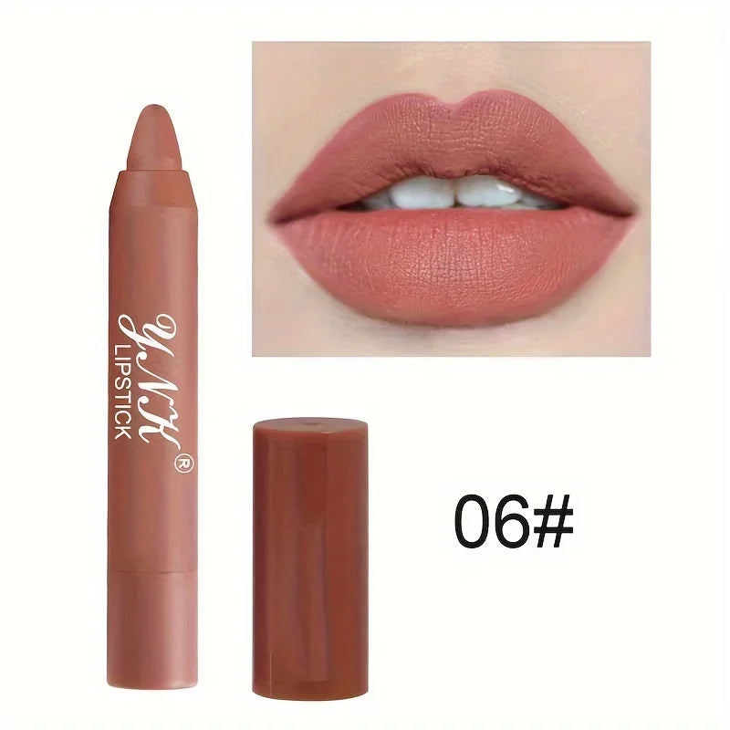 Nude Series Velvet Matte Waterproof Lipstick Pencil 06