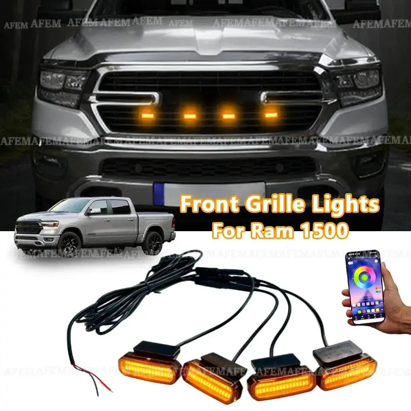 LED Front Grille Light FOR RAM 1500 accessories Car Daytime Running Light Wheel Eyebrow Lamp For Pickup Offroad 12V by InterCyprus Trading Ltd