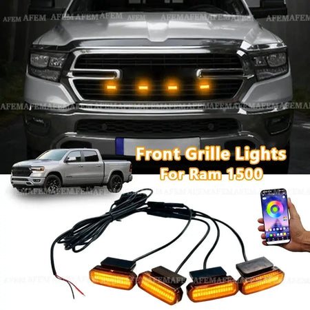 LED Front Grille Light FOR RAM 1500 accessories Car Daytime Running Light Wheel Eyebrow Lamp For Pickup Offroad 12V by InterCyprus Trading Ltd