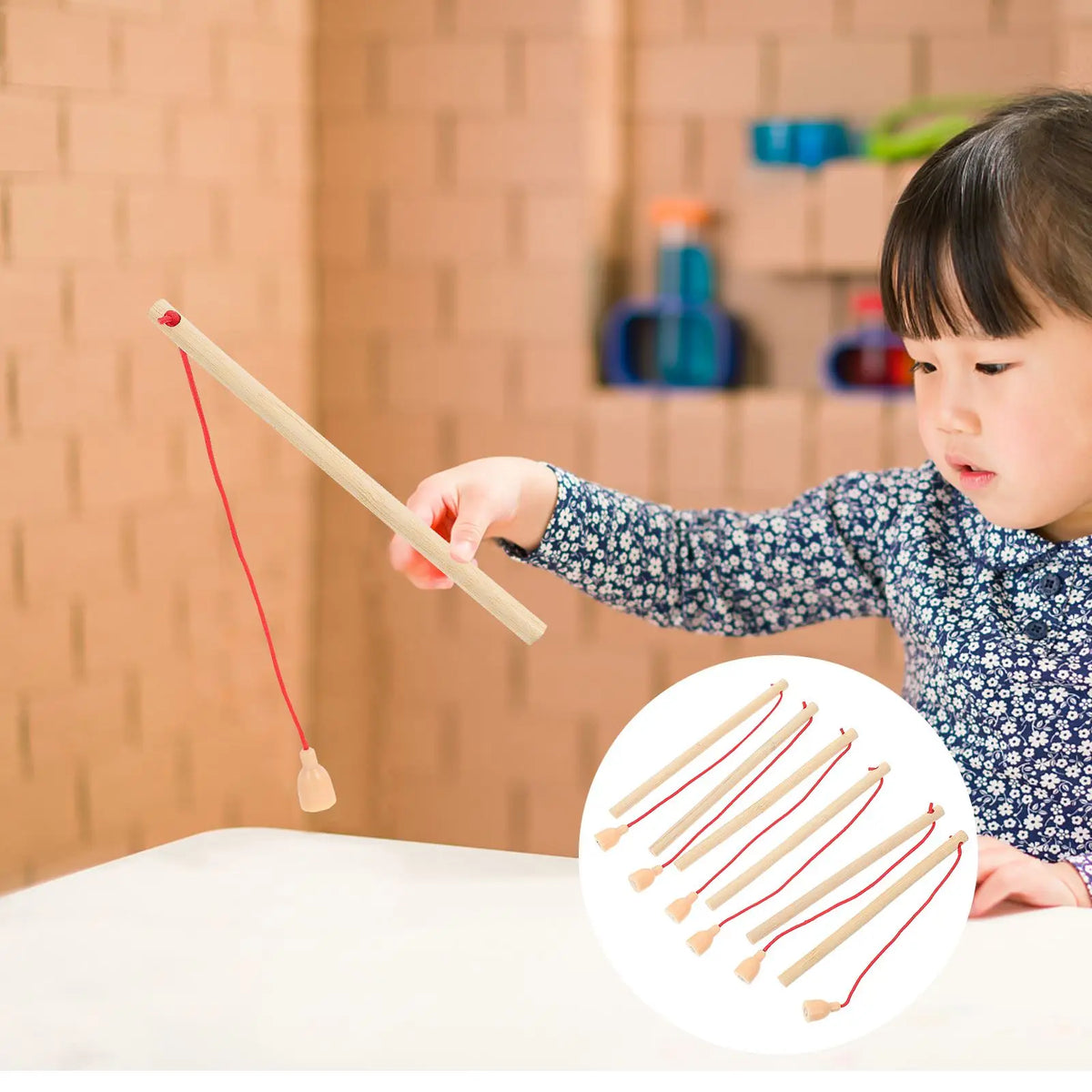 Wooden Magnetic Fishing Rod Toys - Educational &amp; Fun for Kids