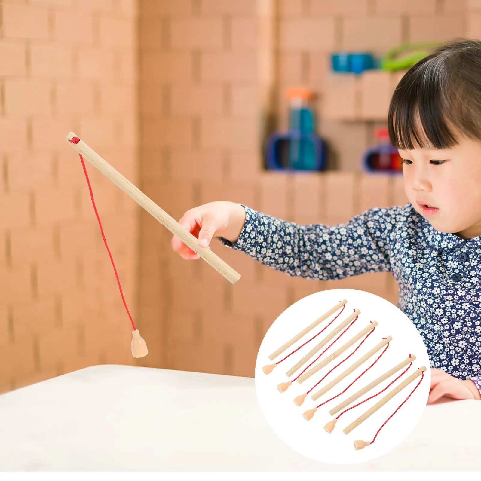 Wooden Magnetic Fishing Rod Toys - Educational &amp; Fun for Kids