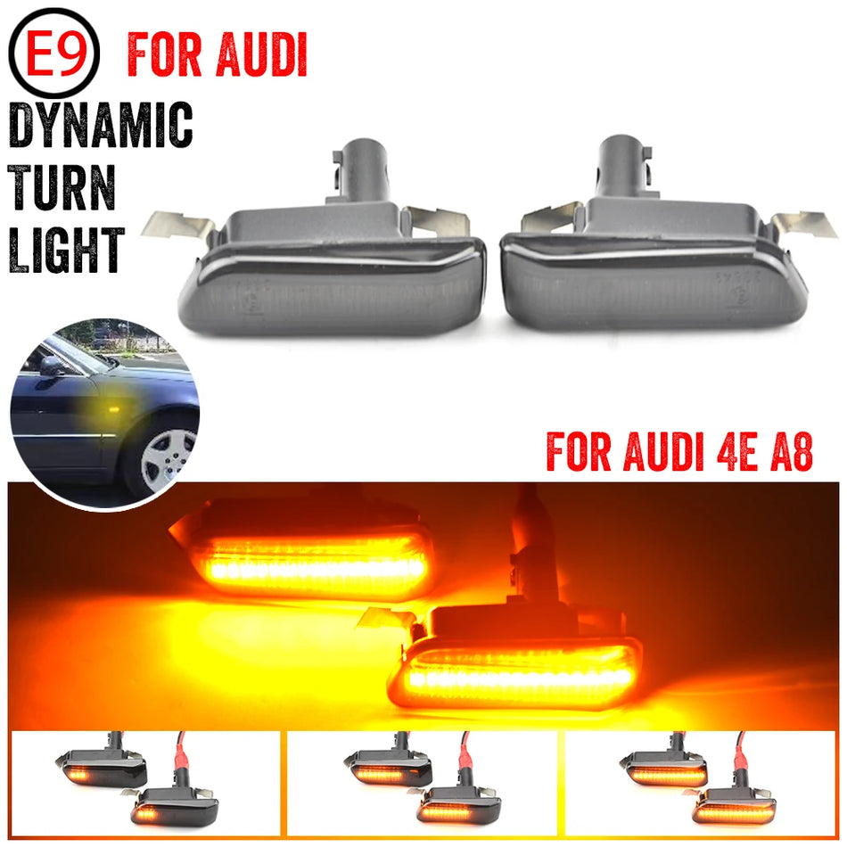 Luces de Marcador Lateral LED Dinámicas para Audi A8 S8 4E Quattro