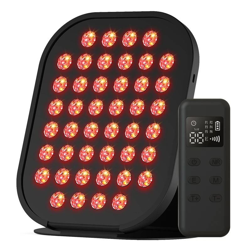 VamsLuna LED Red Light Panel &ndash; Infrared 850nm Skin Health black