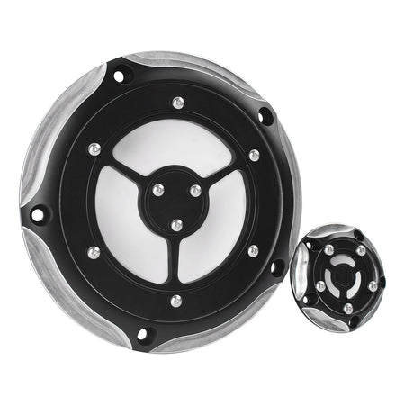 Motorcycle CNC Aluminum 5 Holes Derby Cover &ndash; Durable Engine Protection Default Title