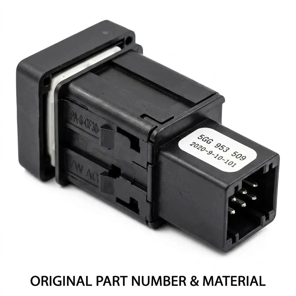 Hazard Warning Light Switch for VW Golf 7 MK7 5GG953509 by InterCyprus Trading Ltd