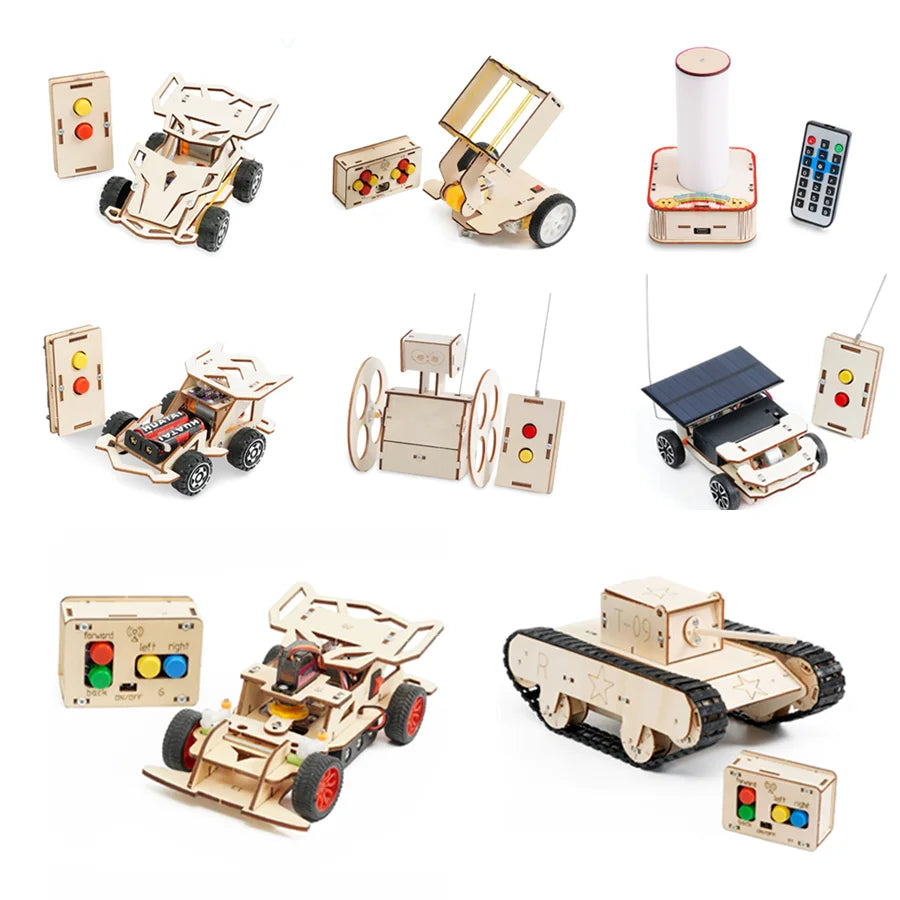 Παιχνίδι Επιστήμης DIY Τηλεκατευθυνόμενο Αυτοκίνητο Μοντέλο Τανκ για Παιδιά Σχολείου