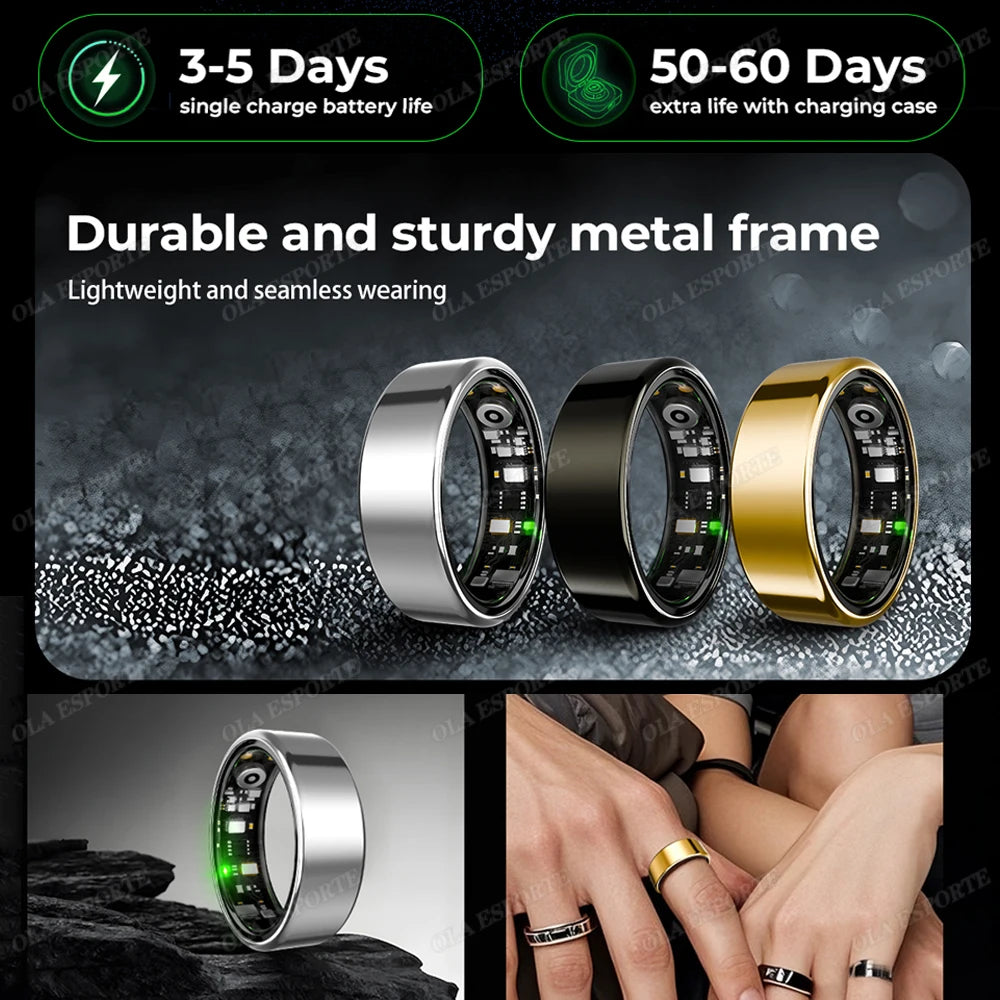 For Xiaomi Smart Ring - Bluetooth Heart Rate &amp; Blood Oxygen Monitor