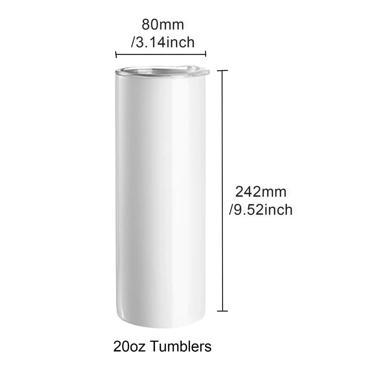 Sublimation Tumblers 8/12/14/16/24/50PC &ndash; Bulk
