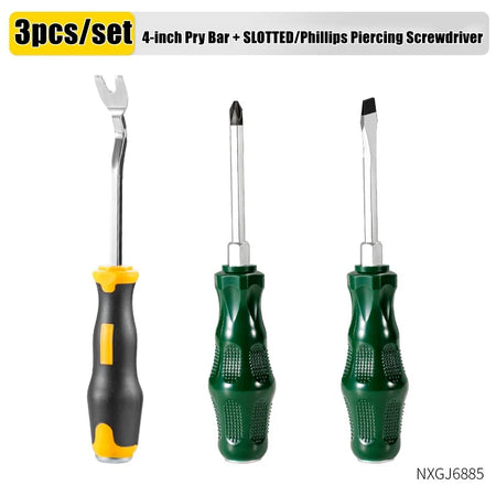 Auto Clip Pliers Car Fastener Trim Rivet Removal Tool Kit for Door Panel &amp; Upholstery 3pcs