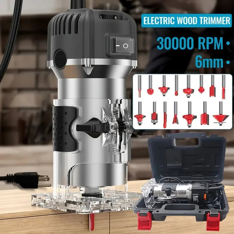 Router Eléctrico de 800W - Fresado de Precisión a Seis Velocidades