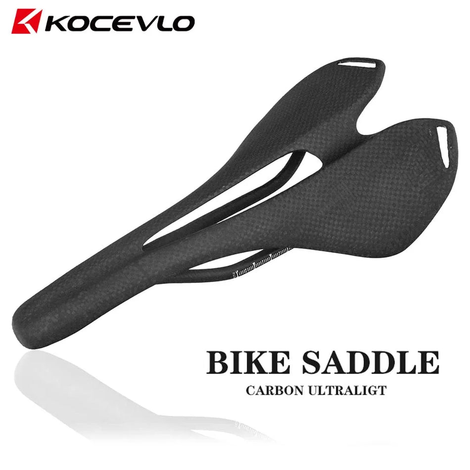 Kocevlo Road MTB Saddle With Ultralight 3K Carbon Fiber Rails For Speed, Comfort, And Durability