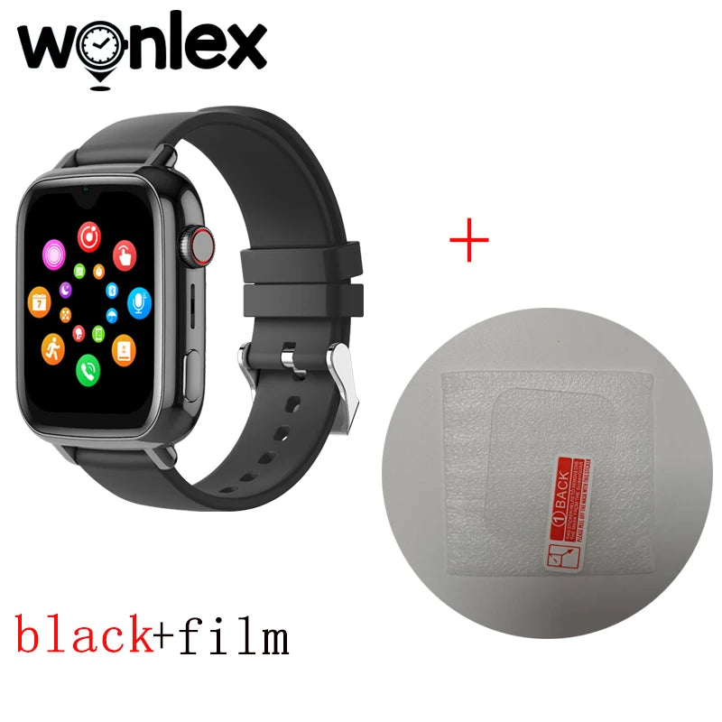 Wonlex 4G Kids Smart Watch with GPS, Video Call, and SOS Tracker balck and film
