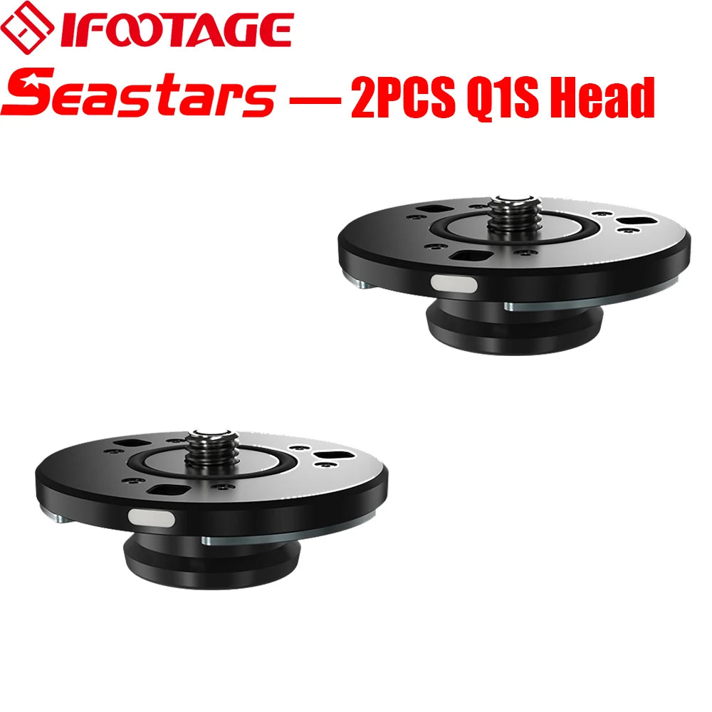 IFOOTAGE Seastar Q1S &ndash; Universal Quick Release System 2PCS Q1S Head / CHINA / Bundle 1