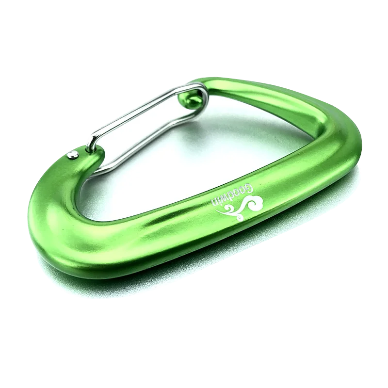 12KN D-Shape Aluminium Climbing Carabiner with Locking Mechanism 2 / CHINA