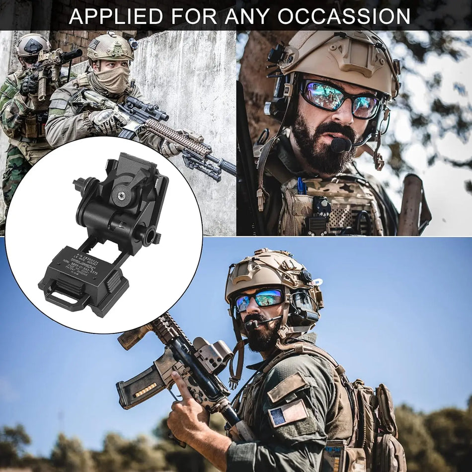 Aluminijast adapter za montažo NVG za taktične čelade, primeren za PVS15 PVS18