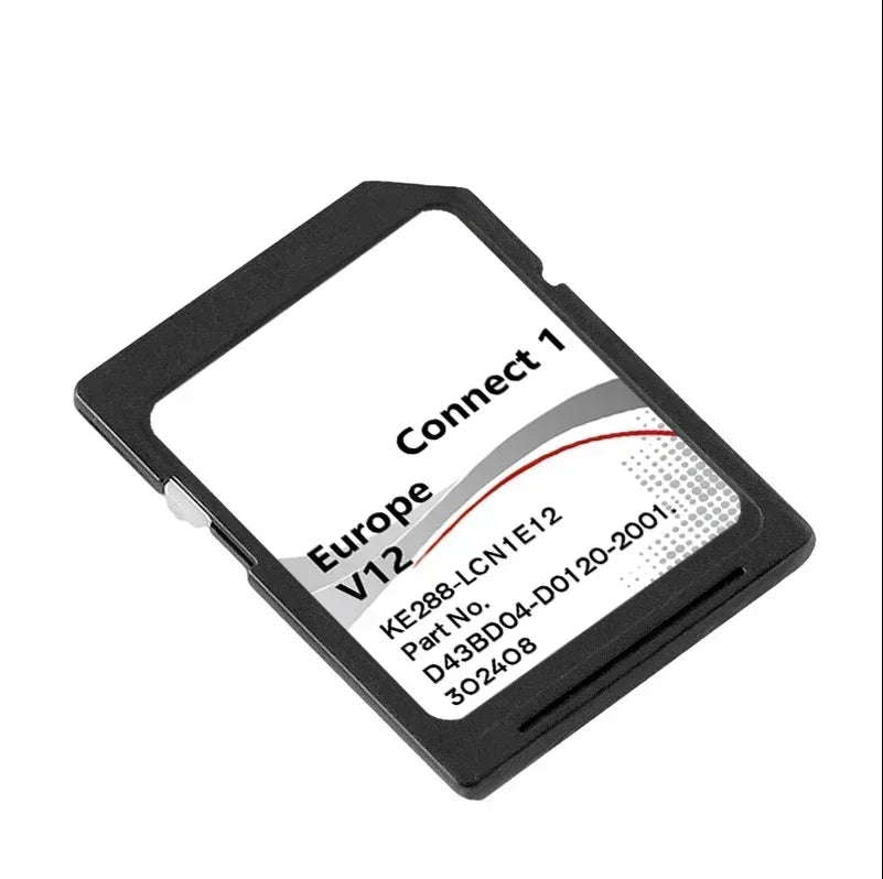 Tarjeta de actualización de navegación satelital para Nissan Micra, Note, Cube, Juke, X-Trail, Cabstar, NV200.