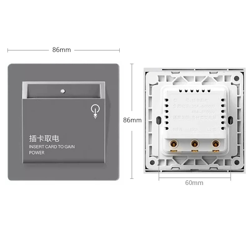 WKD-CS01 &ndash; Energy Saving 40A Zigbee Card Switch for Hotels