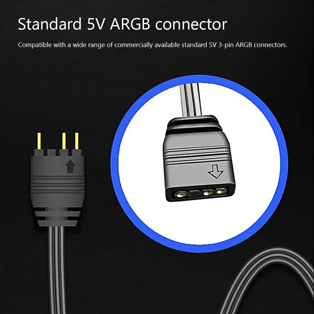 ARGB 5V 3PIN To SATA Cable Light Controller Mini Adapter