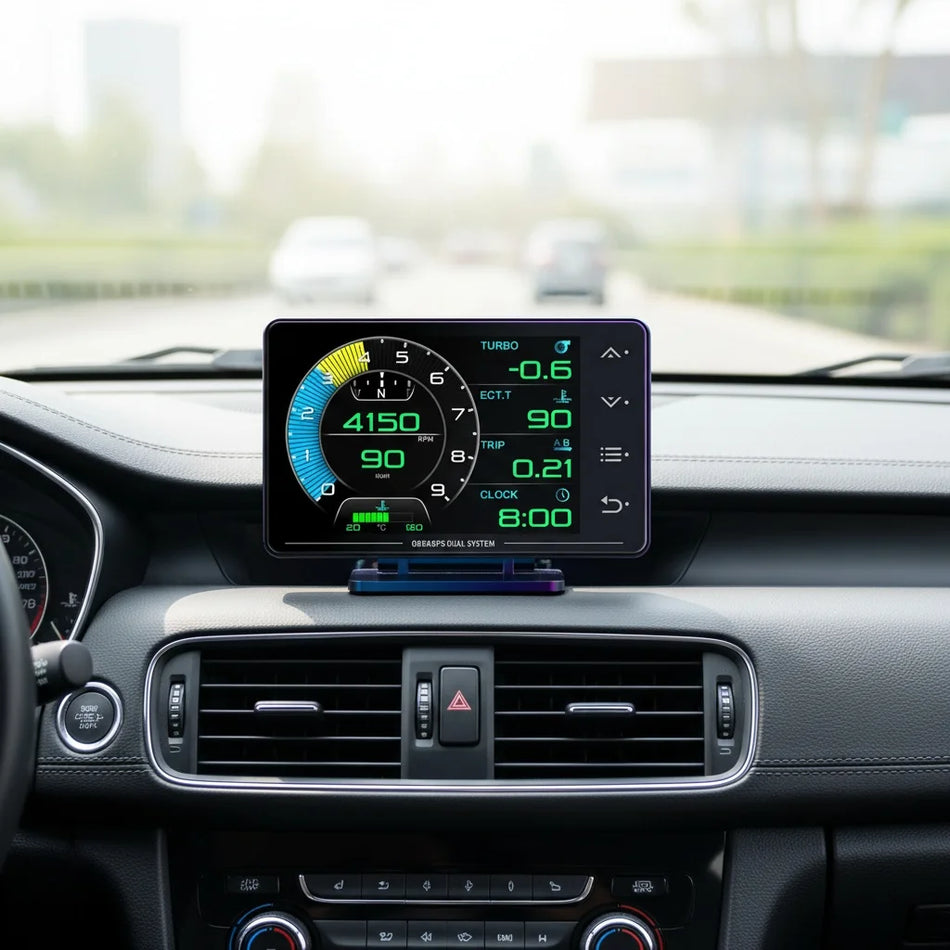 LCD Οθόνη Head Up Με GPS Και Σαρωτή OBD2 Για Αυτοκίνητα
