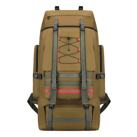 130L Hiking Camping Backpack &ndash; Ultra Durable Waterproof Khaki