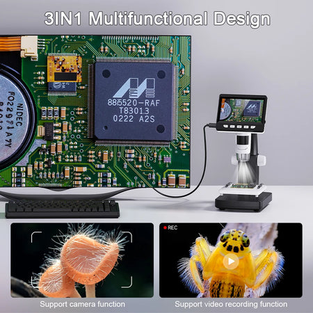 1000X 4.3 Inch LCD Digital Microscope 1080P &ndash; HD 1080P