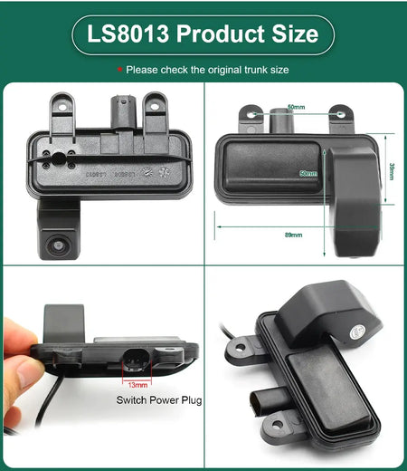 CVBS AHD 1080P Car Rear View Trunk Handle Camera For Mercedes Benz B Class W246 B180 B200 W212 E Class W207 C/CLC W203 E200 by InterCyprus Trading Ltd