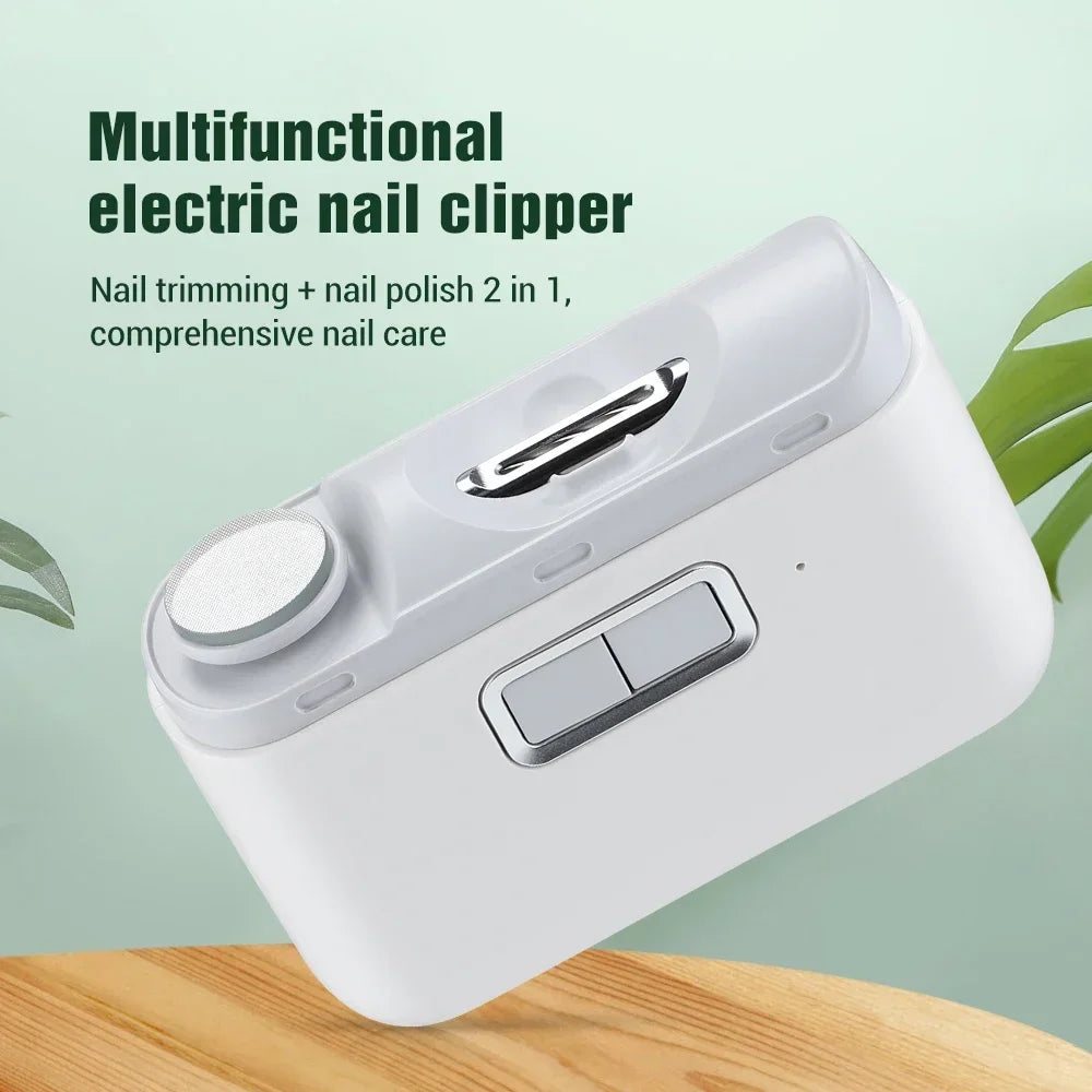 Electric Nail Clipper Cutter With Led Light 2in1 &ndash; Low Noise