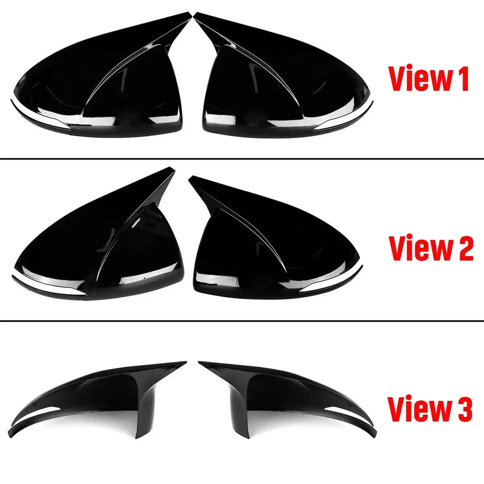 Carbon Fiber Side Mirror Caps for Hyundai Sonata DN8 2020-2022 by InterCyprus Trading Ltd