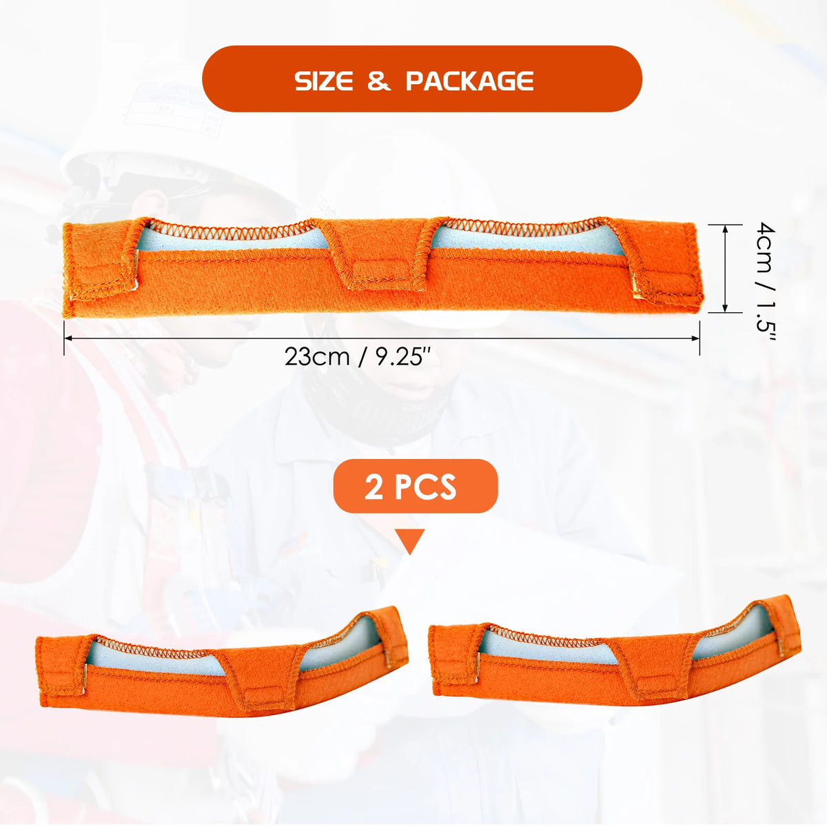 Universal Safety Helmet Sweatband &ndash; Washable Cotton Liner 2 Pcs