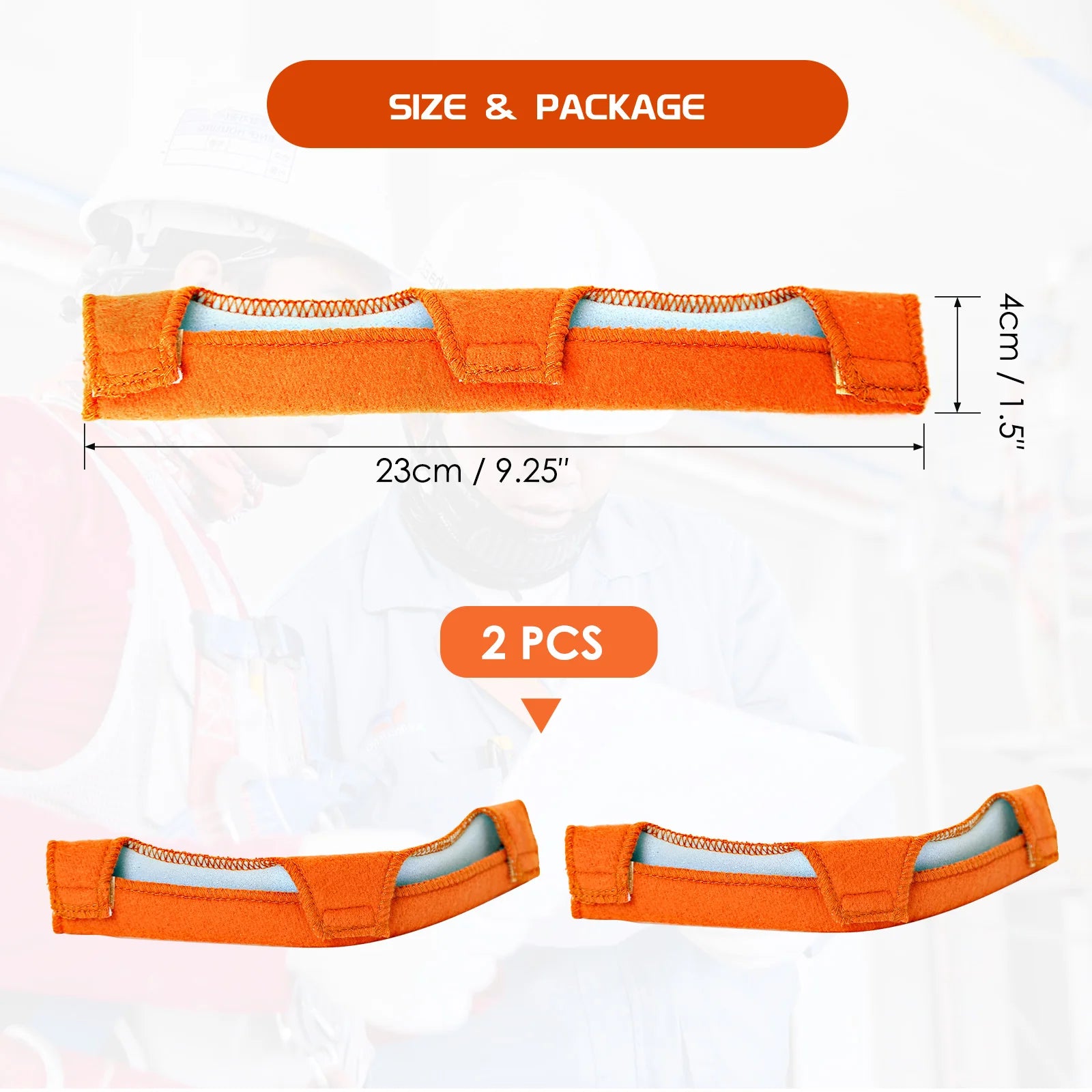 Universal Safety Helmet Sweatband &ndash; Washable Cotton Liner 2 Pcs