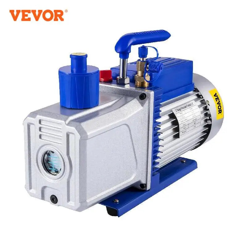 Bomba de Vacío VEVOR 6 9 10 12 CFM Doble Etapa 1 HP 5PA