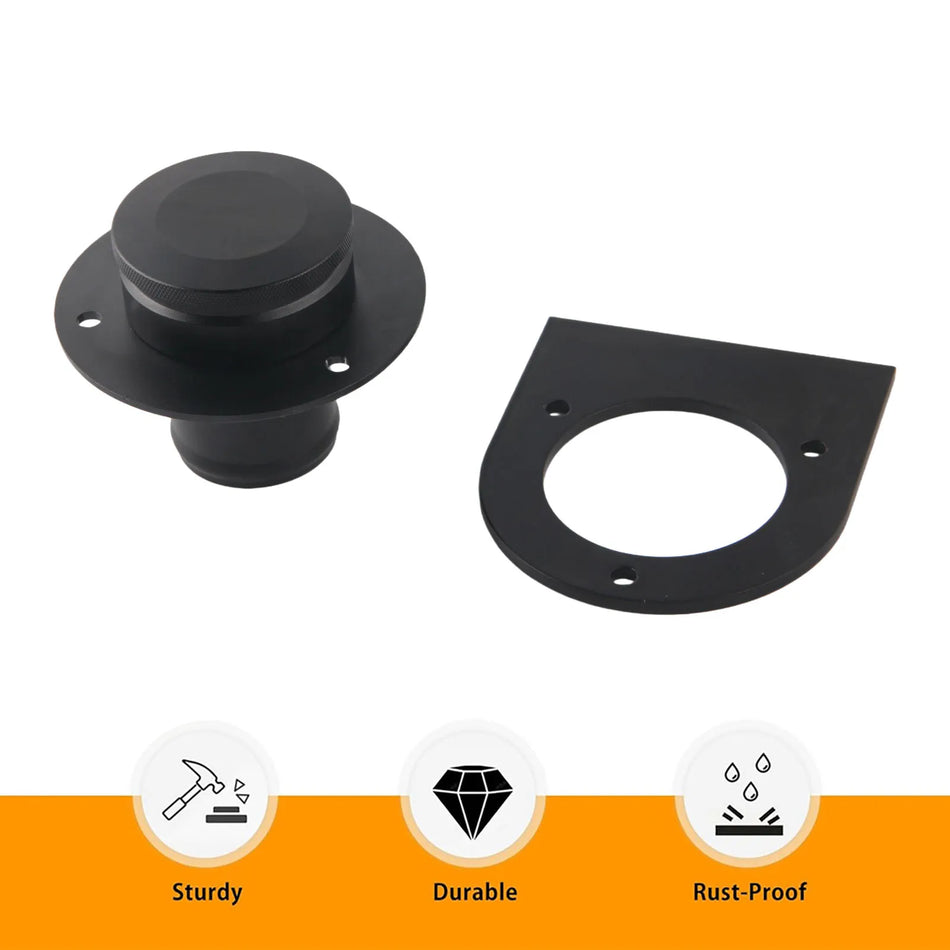 Bränsletanklock med fjärrfyllningsrör och svetsfäste för 2 tum slang