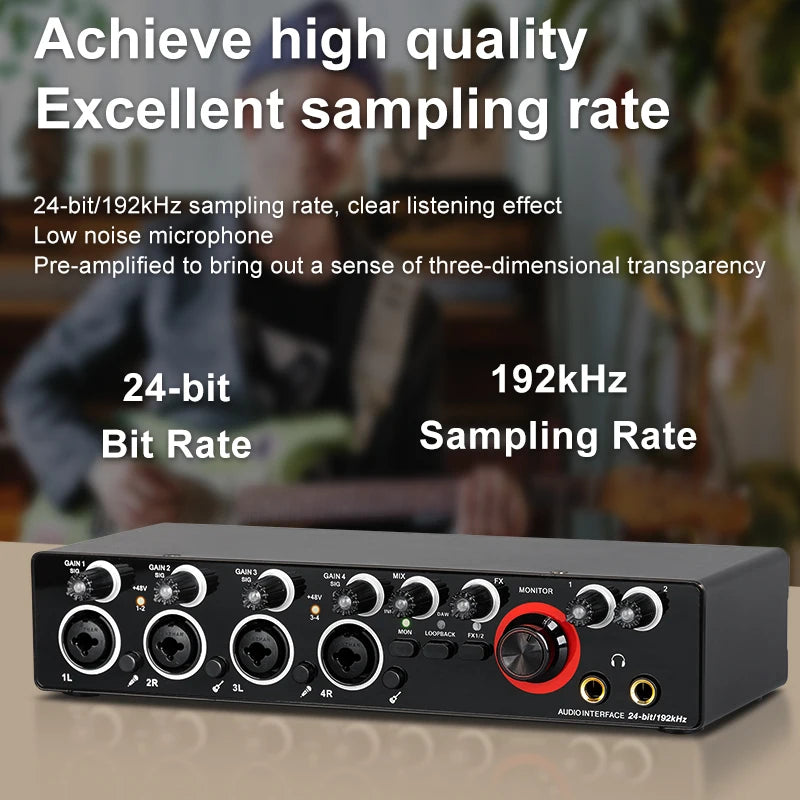 MD22 MD44 Audio Interface &ndash; 24 Bit 192 Kilohertz Recording