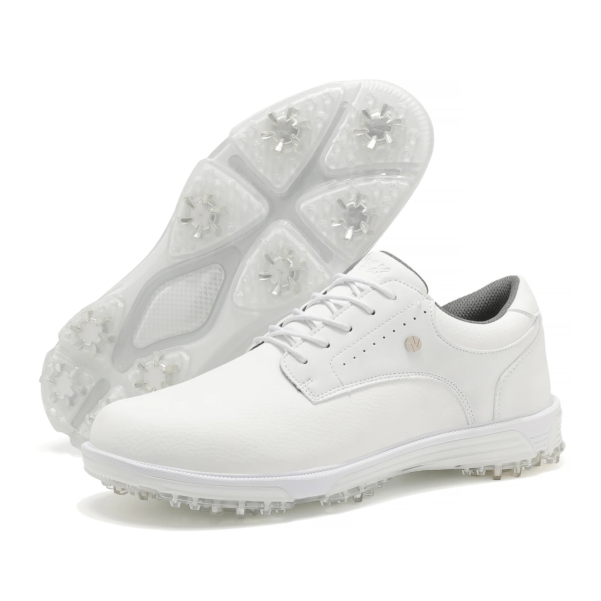 MIULIFE Men's Waterproof Golf Shoes &ndash; Ultimate Comfort for Outdoor Golfing X20-Full White / 43