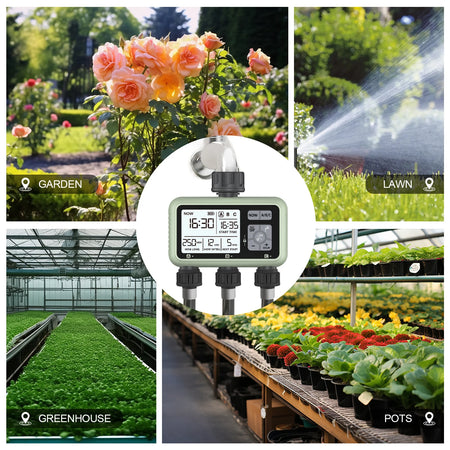 Eshico New Design 3-Zone Water Timer &ndash; Smart Drip Irrigation