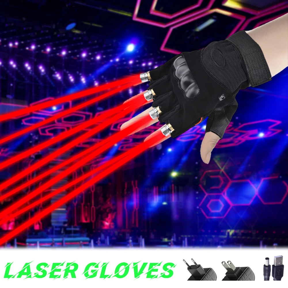 CHEGIT L0465 LED Laser Gloves &ndash; Disco Stage Lighting