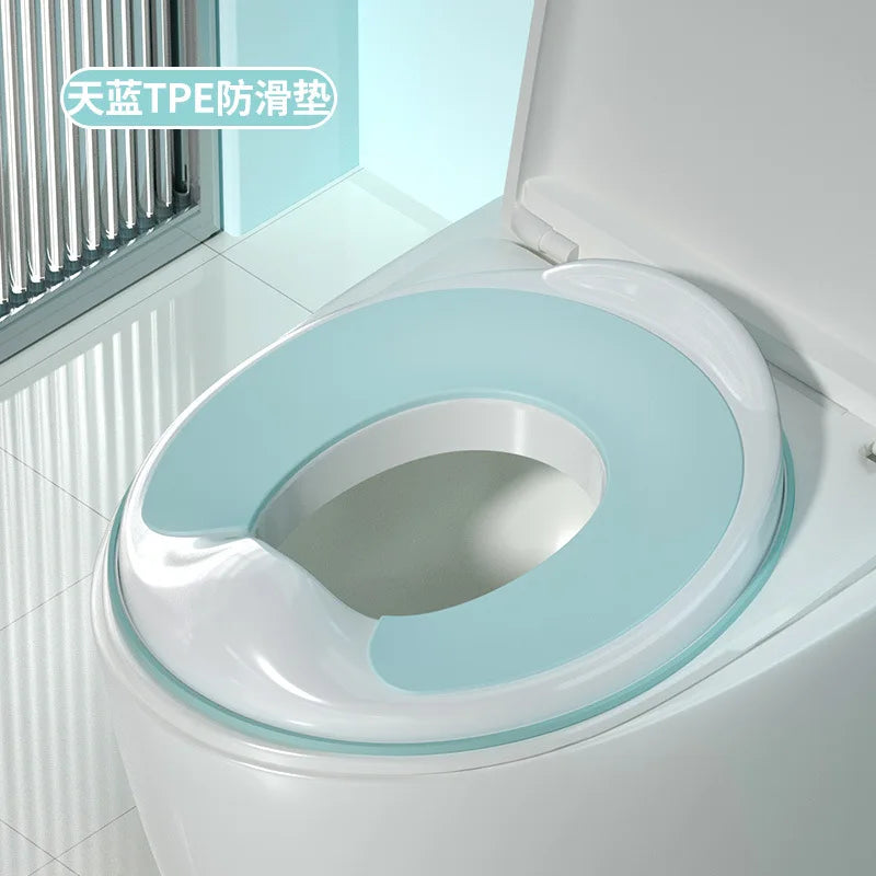 Children's Toilet Seat Universal Splash Proof &ndash; Easy Clean LIGHT BLUE