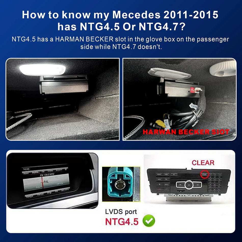 Mercedes Benz Draadloze CarPlay voor A, B, C, E, CLA, GLK, ML, SLD met NTG 4.5