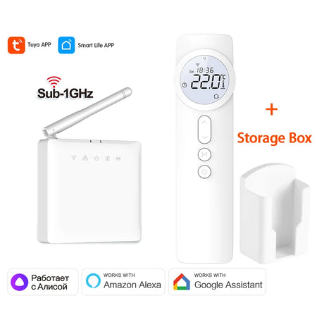 RF433 Wireless Thermostat &ndash; Alexa Google Home Compatible Thermostat Set-Box
