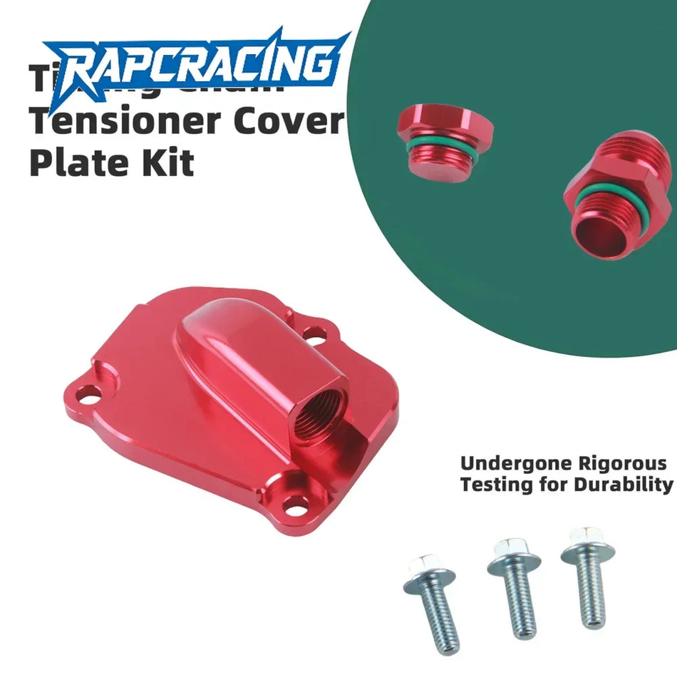 Copertura del tenditore della catena di ritorno dell'olio con scarico turbo per Honda K20 K24