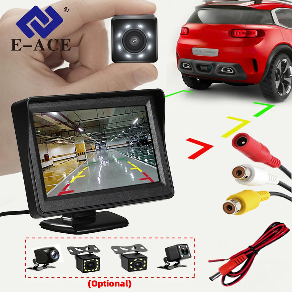 E-ACE Rear View Camera Kit &ndash; Night Vision DVR Waterproof