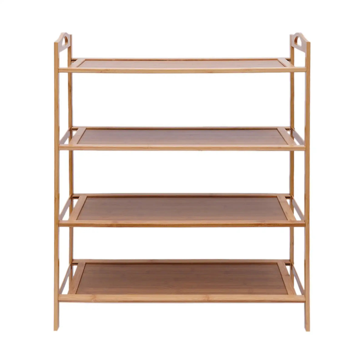Bamboo 4-Tier Shoe Rack &ndash; Large Capacity Open Design United States