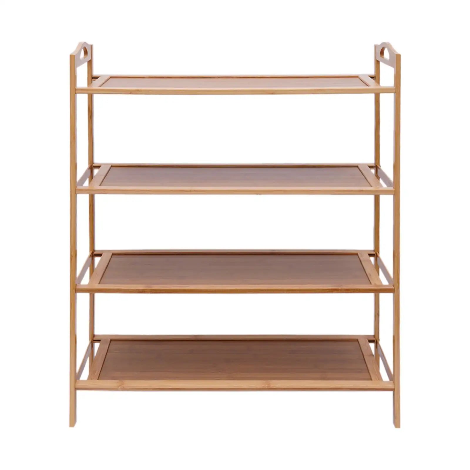 Bamboo 4-Tier Shoe Rack &ndash; Large Capacity Open Design United States