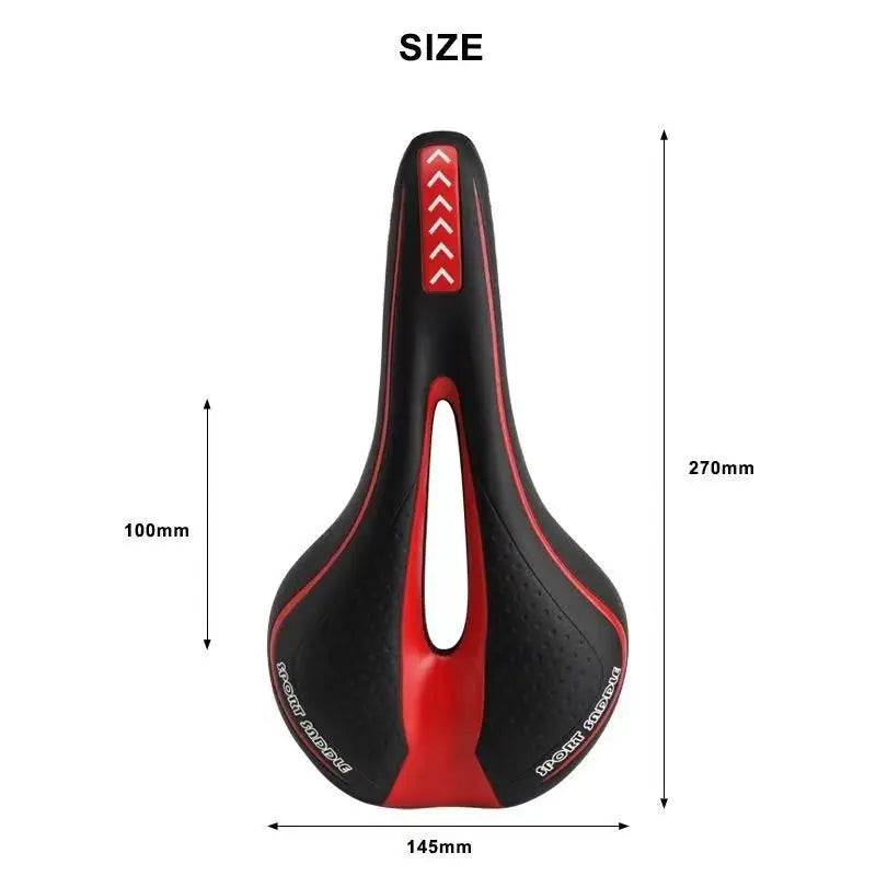 Extra Soft Gel MTB Bicycle Saddle with Hollow Ventilation Design