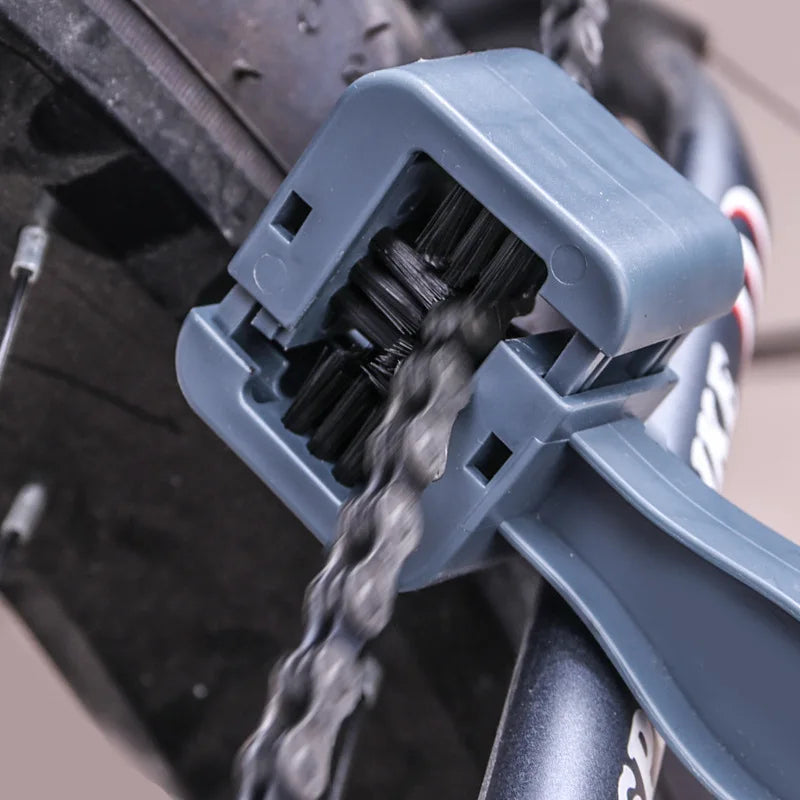 Φορητό Βουρτσάκι Καθαρισμού Αλυσίδας Ποδηλάτου, Ανθεκτικό Πλαστικό Εργαλείο για Συντήρηση Ποδηλάτου