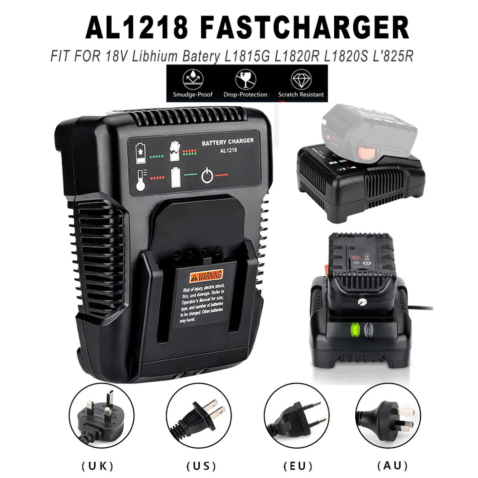 Carregador Rápido de Bateria de Lítio AL1218 2A para Ferramentas AEG 14.4V 18V