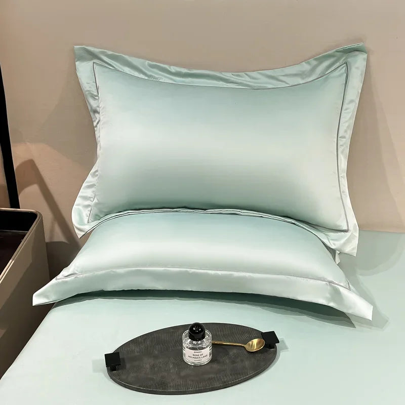 Natural Mulberry Silk Pillowcase Set &ndash; Luxurious Comfort for Restful Sleep Green / 2PC Pillowcase