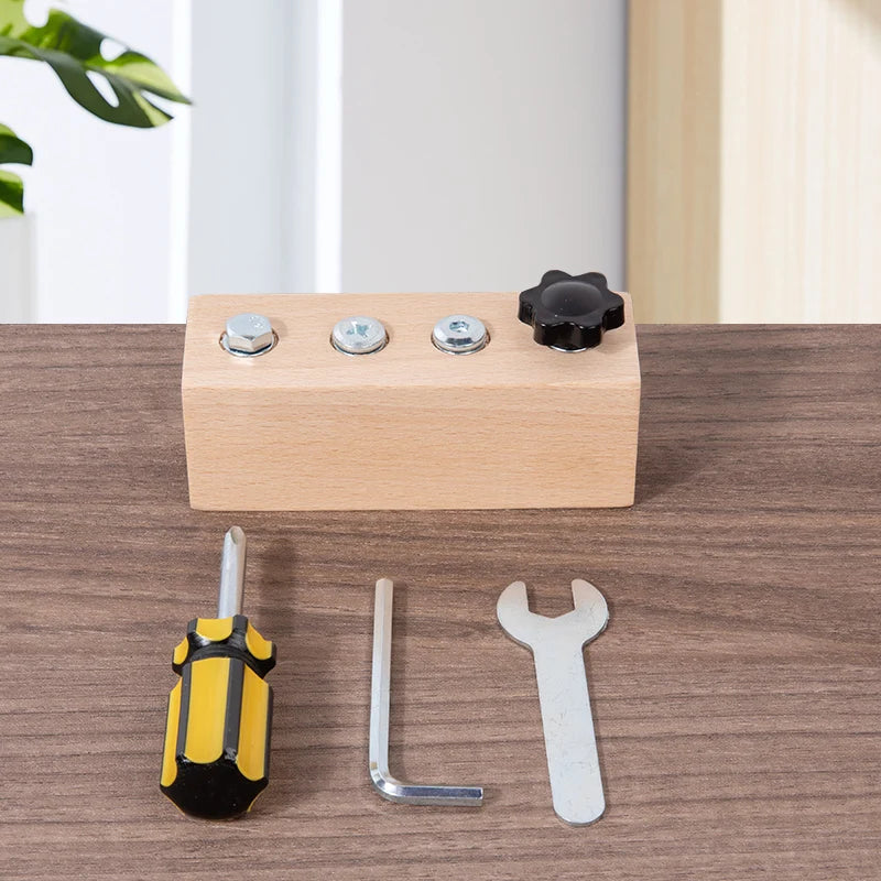 Kids Wooden Screw Nut Disassembly Toy &ndash; Fine Motor Skills NB180C1