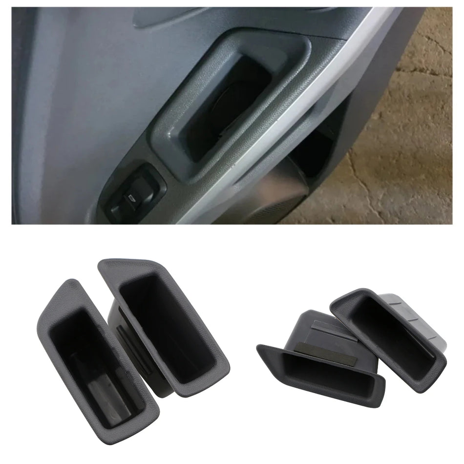 Armrest Storage Box Set for Ford EcoSport Front And Rear ABS Plastic 4-Piece Interior Organizer